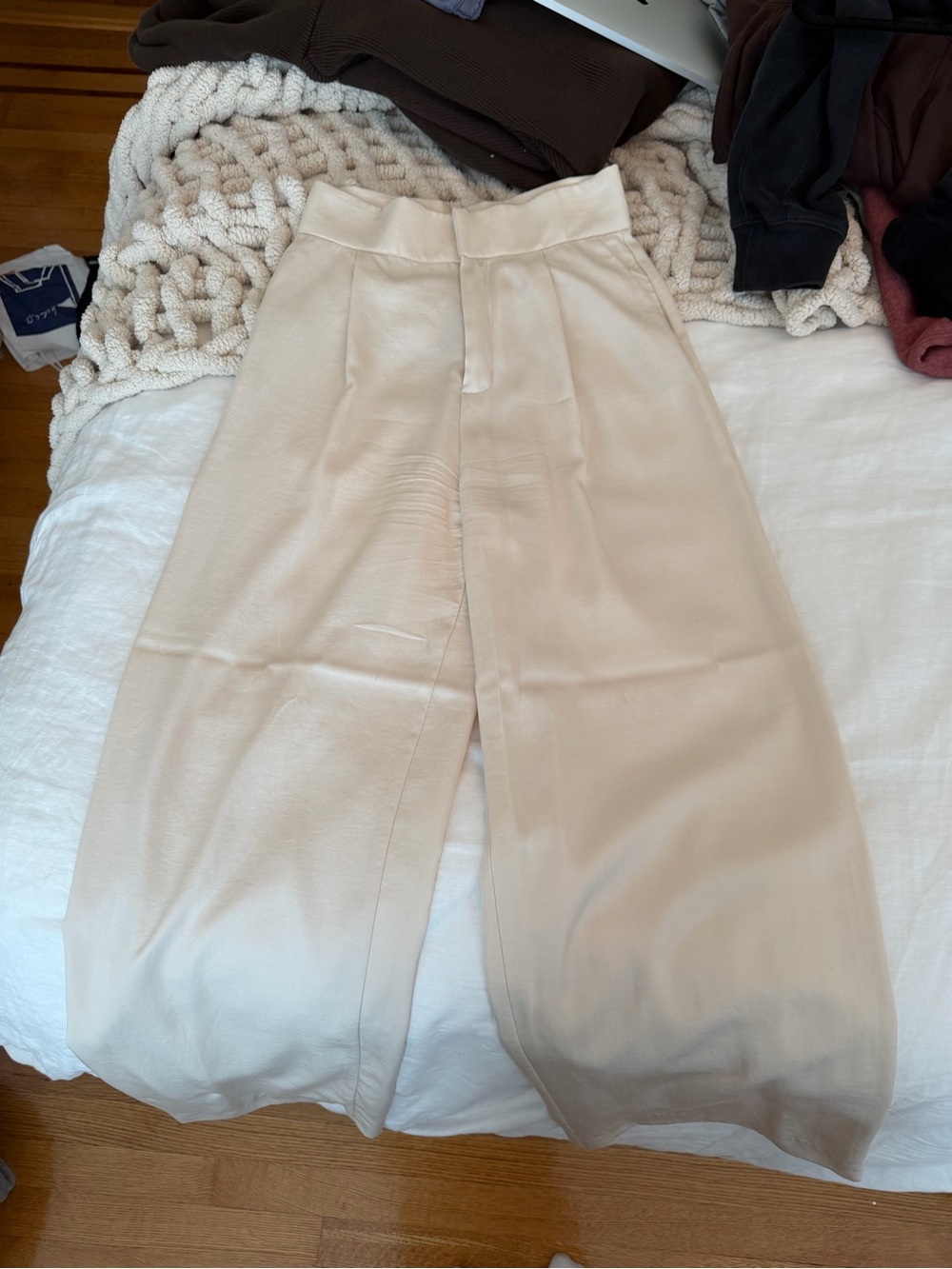 Zara High-Waisted Wide Leg Trouser